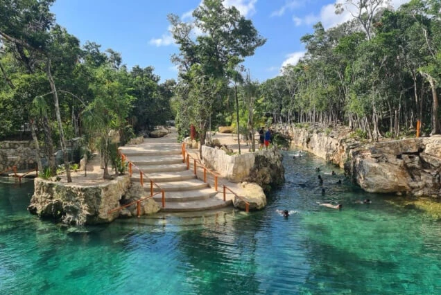 personas-nadando-en-cenotes-casa-tortuga